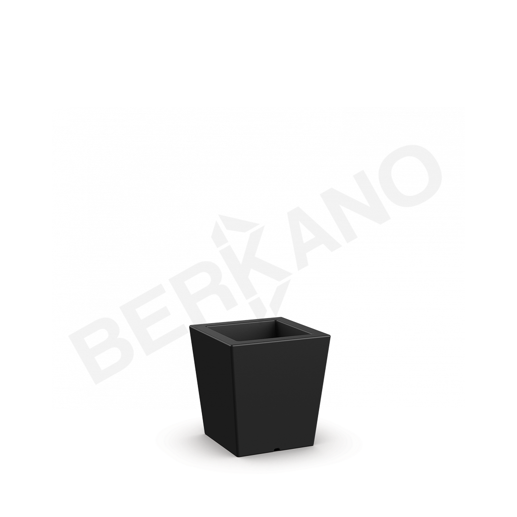 Кашпо Trapezio 42V DB черного цвета - фото 1