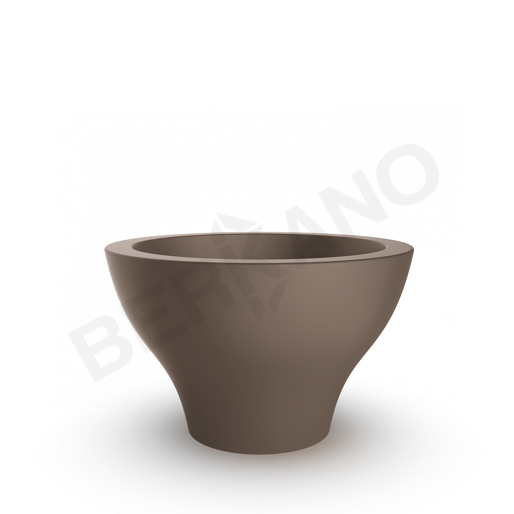 Кашпо Vetro 50 кофейного цвета - фото 1