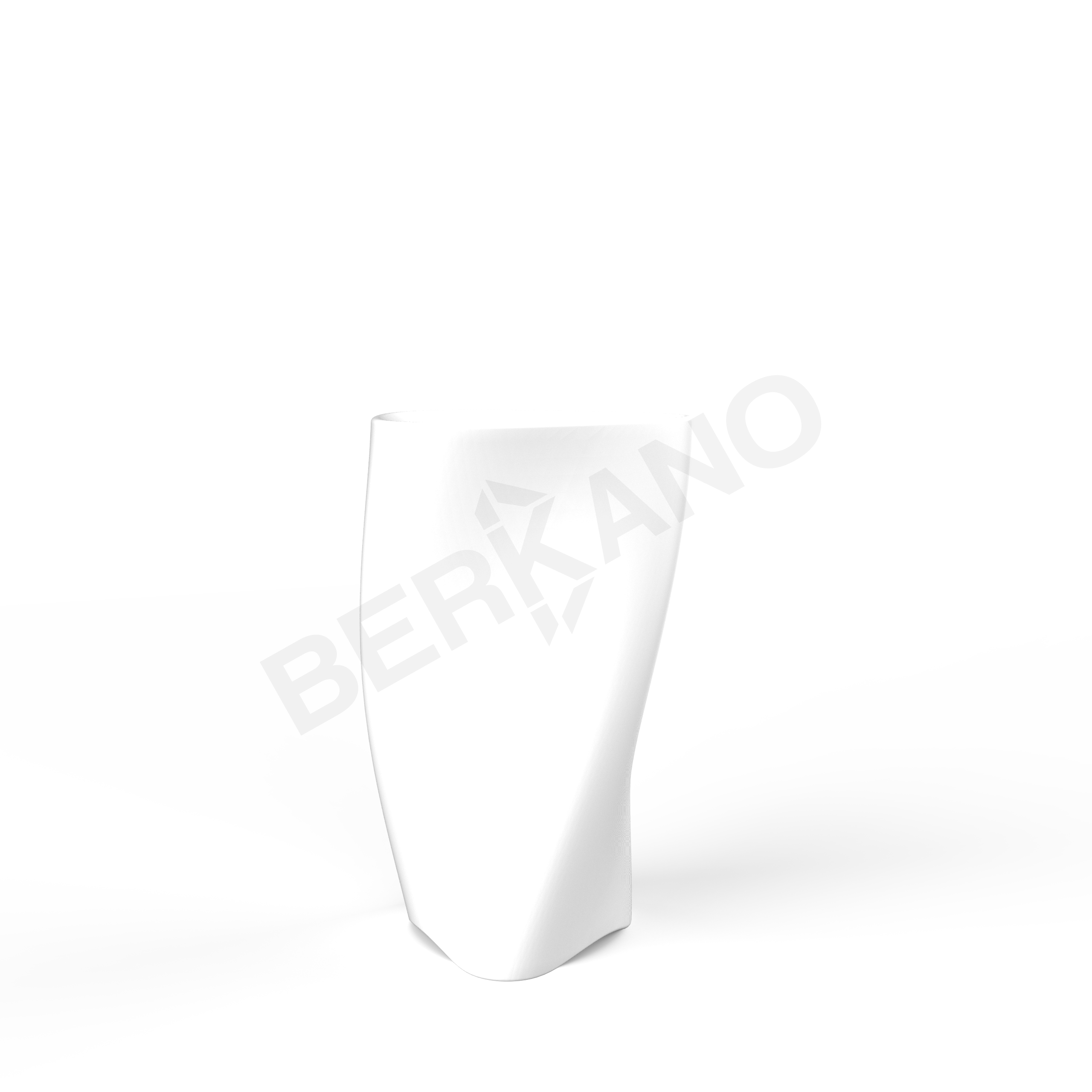 Кашпо Twist 90 DB белого цвета - фото 1