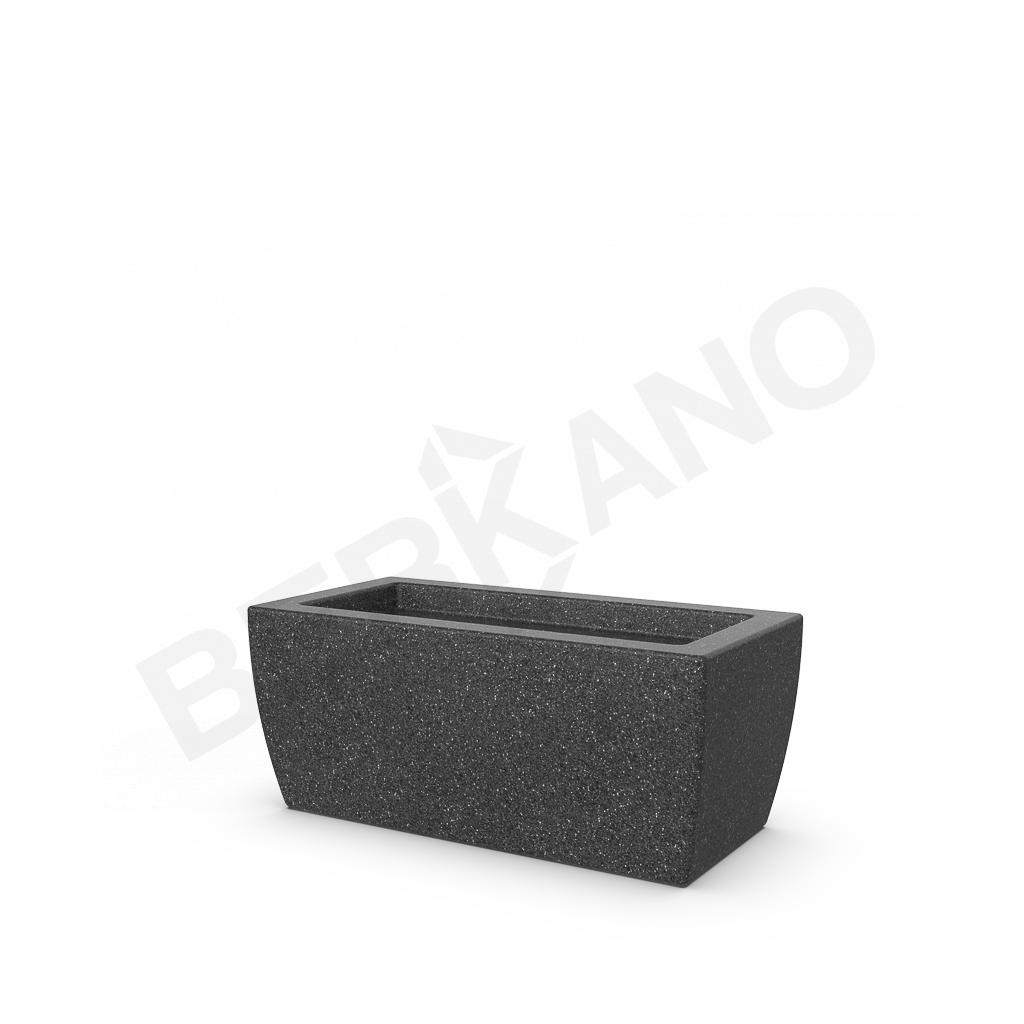 Кашпо Tenero 28 цвета черный гранит - фото 1