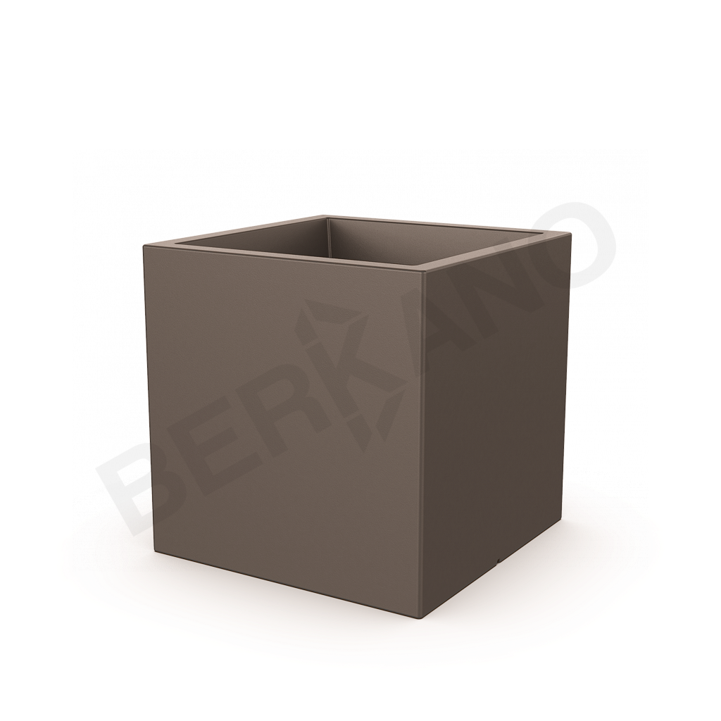 Кашпо Quarter 70 кофейного цвета - фото 1