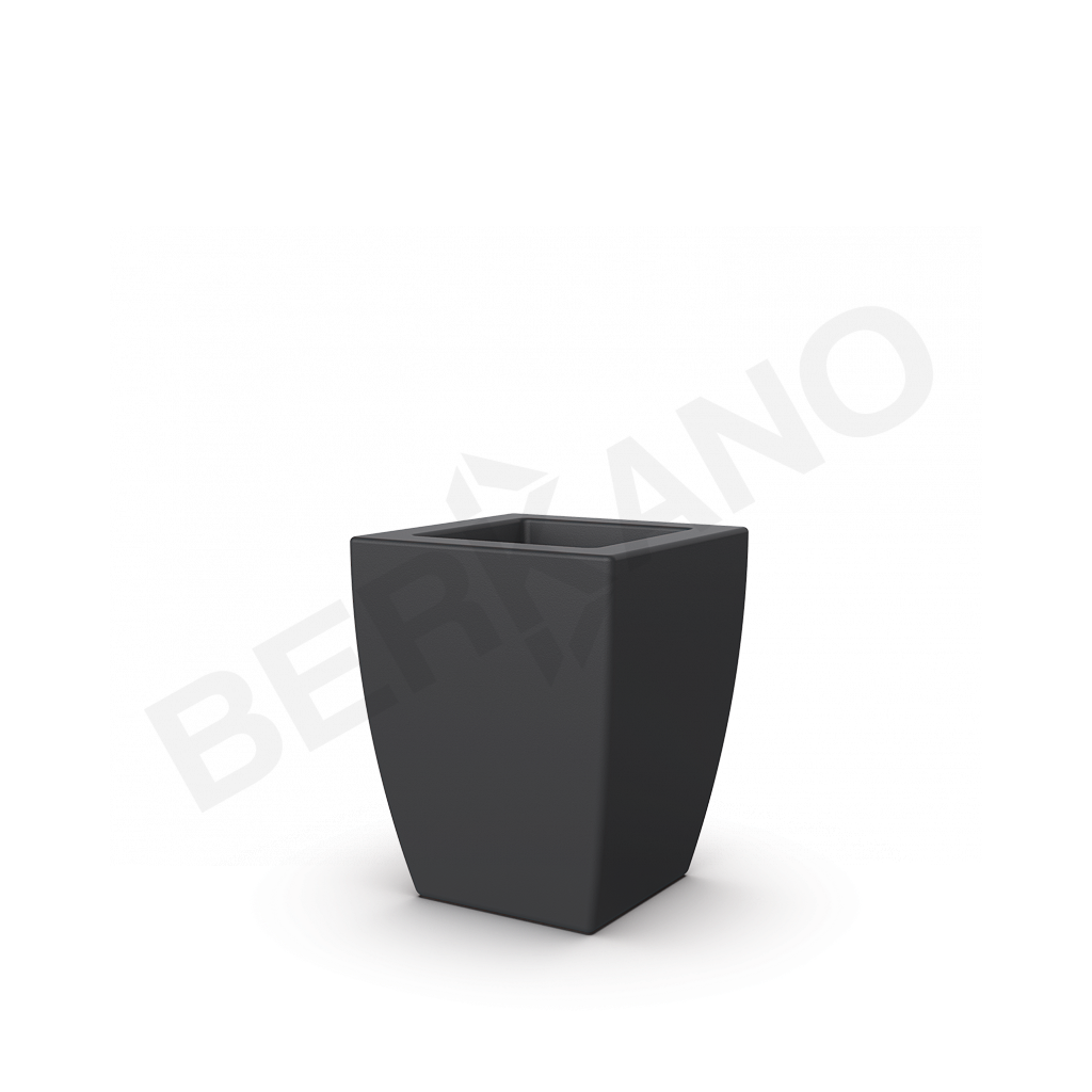 Кашпо Tenero 40 графитового цвета - фото 1