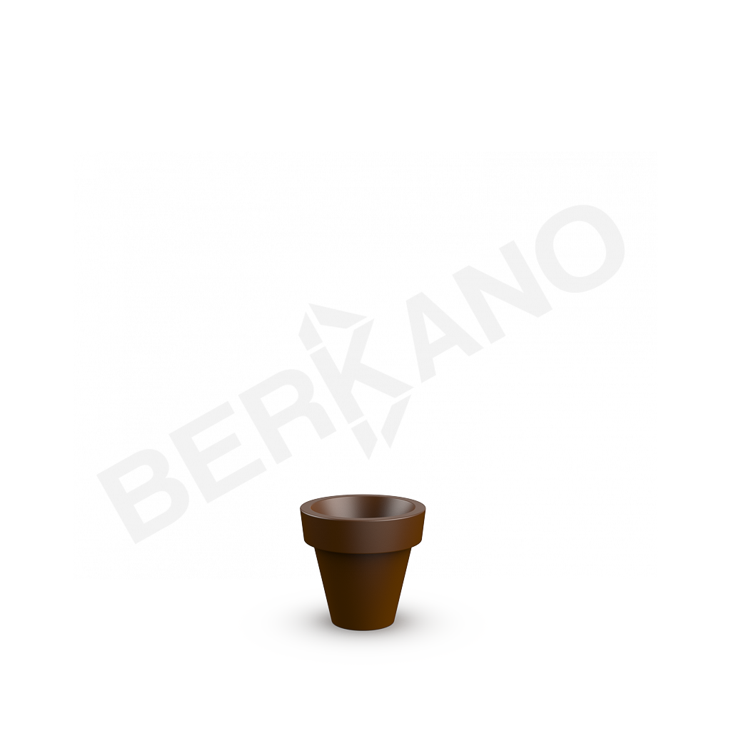 Кашпо classic 35 DB коричневого цвета - фото 1