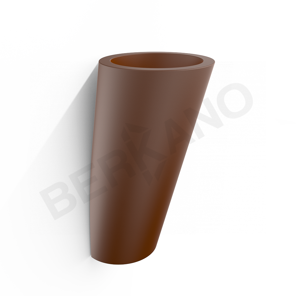 Кашпо Parette 90 DB коричневого цвета - фото 1