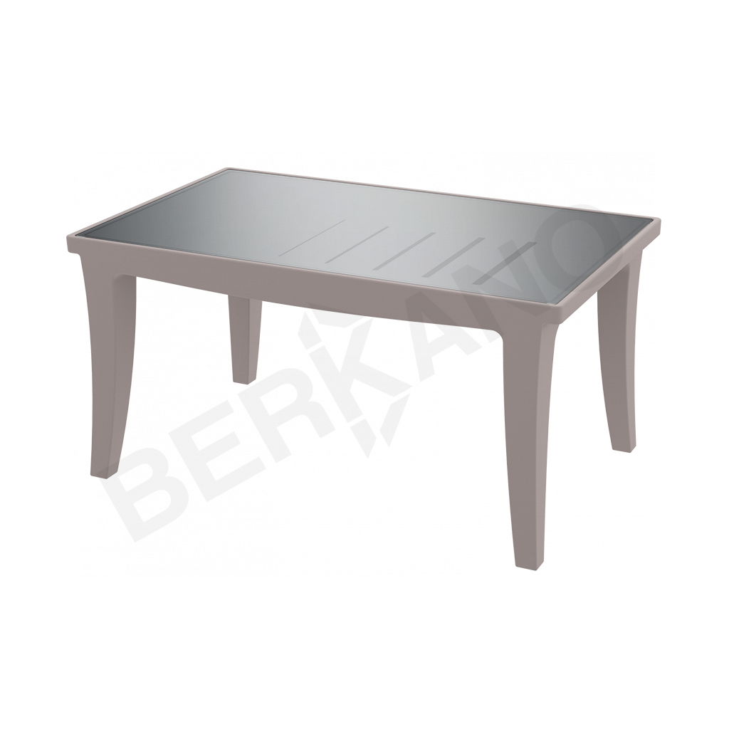 Стол Province со стеклом кофейного цвета - фото 1