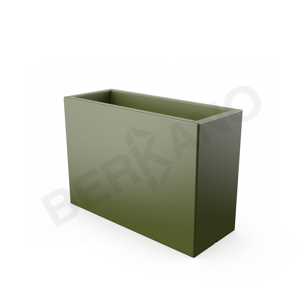 Кашпо Cubric 100*70 DB темно-зеленого цвета - фото 1