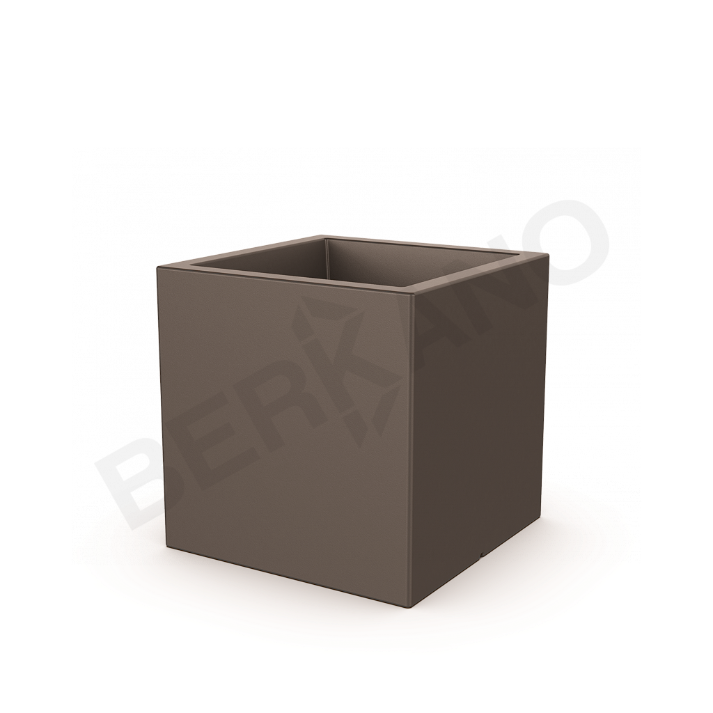 Кашпо Quarter 60 кофейного цвета - фото 1