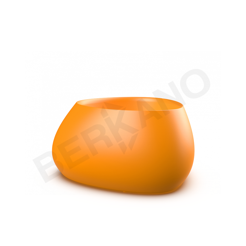 Кашпо Bend 60 DB оранжевого цвета - фото 1