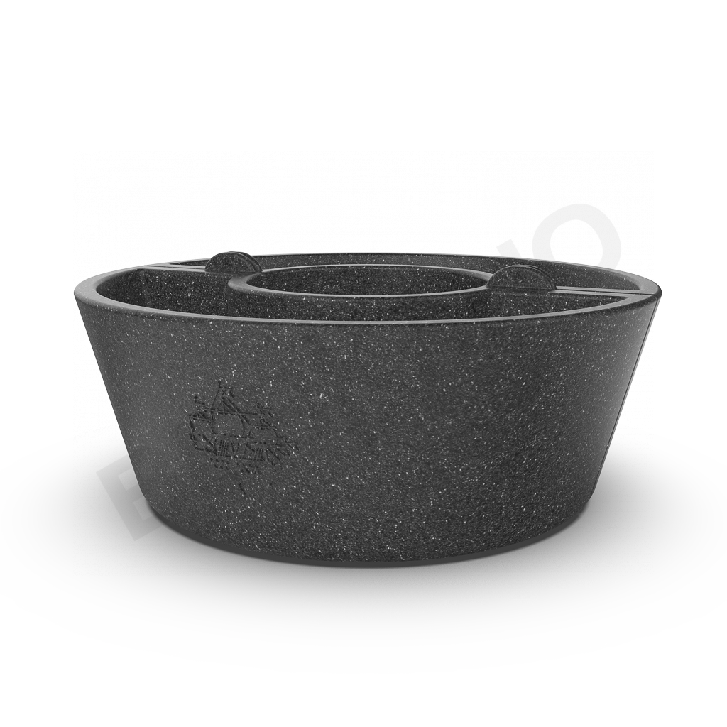 Кашпо Neva 30 цвета черный гранит - фото 1