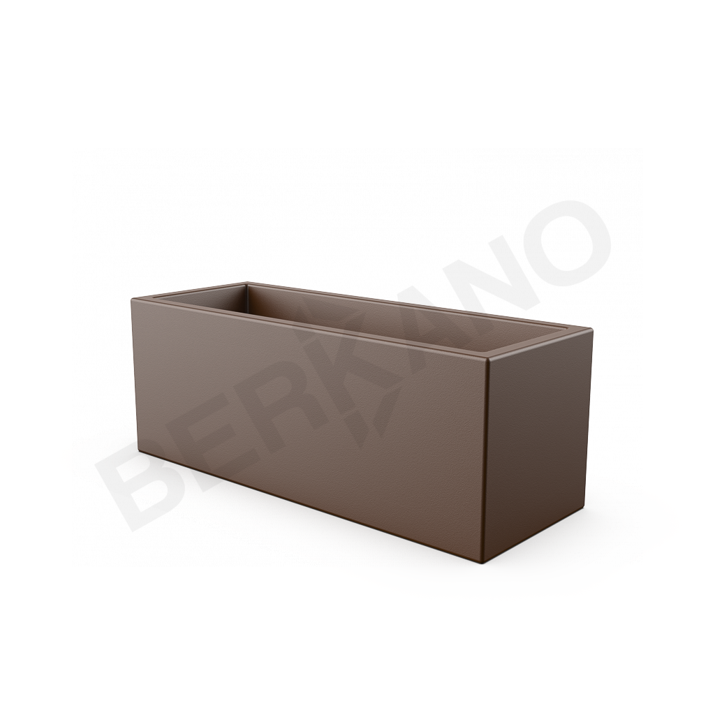 Кашпо Cubric 30*80 DB коричневого цвета - фото 1