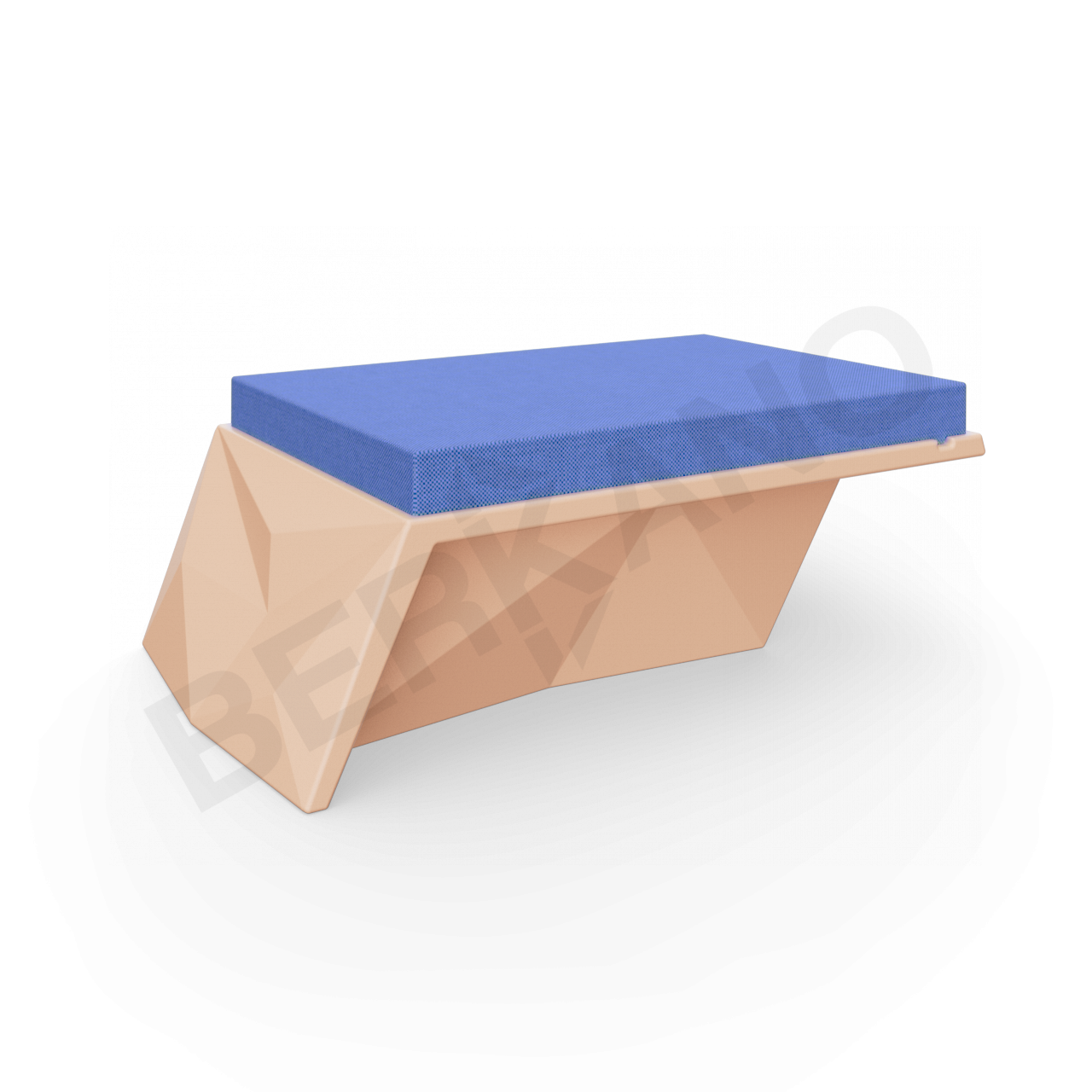 Угловой модуль Quaro с подушками терракотового цвета / аксессуар темно-синего цвета - фото 1