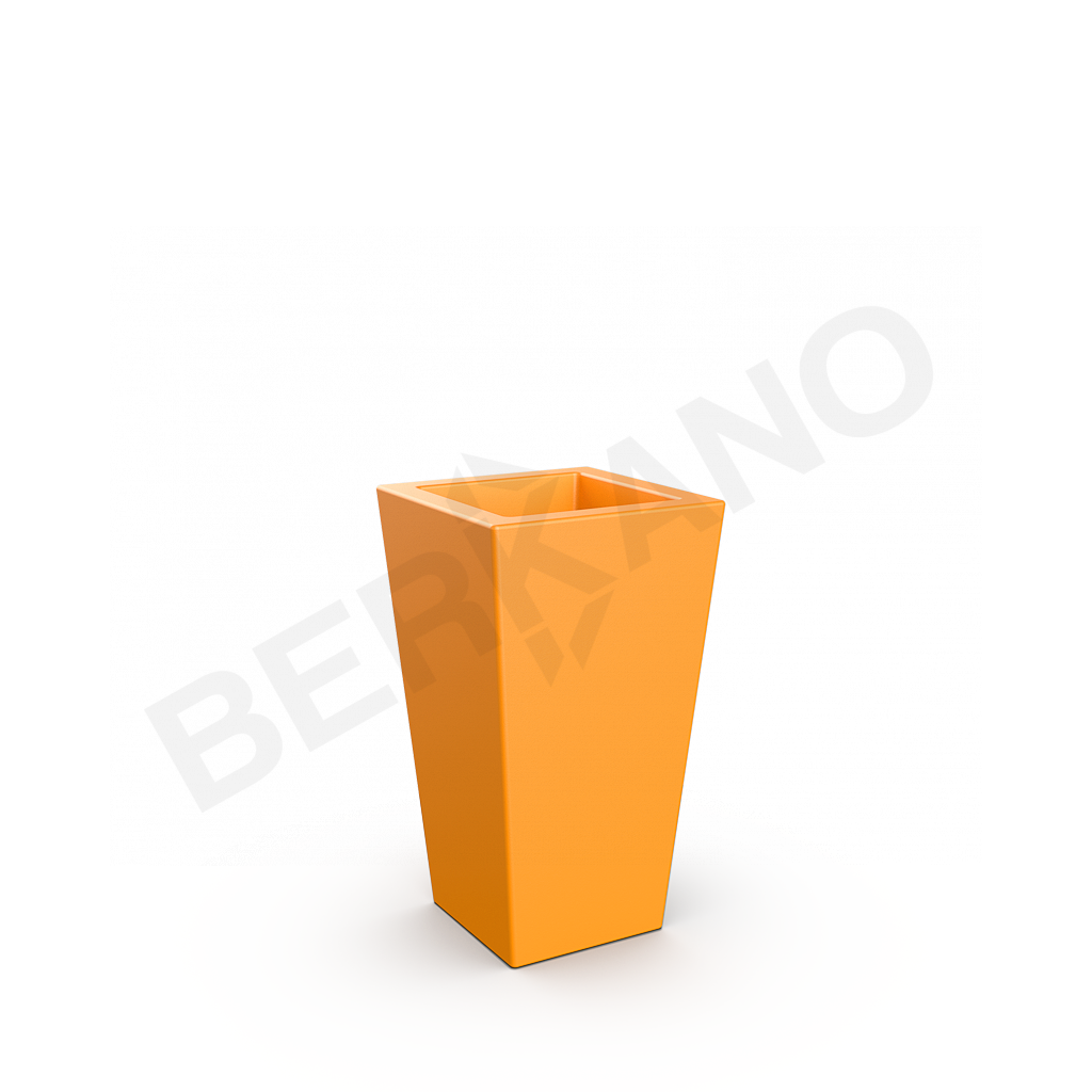 Кашпо Trapezio 70V DB оранжевого цвета - фото 1