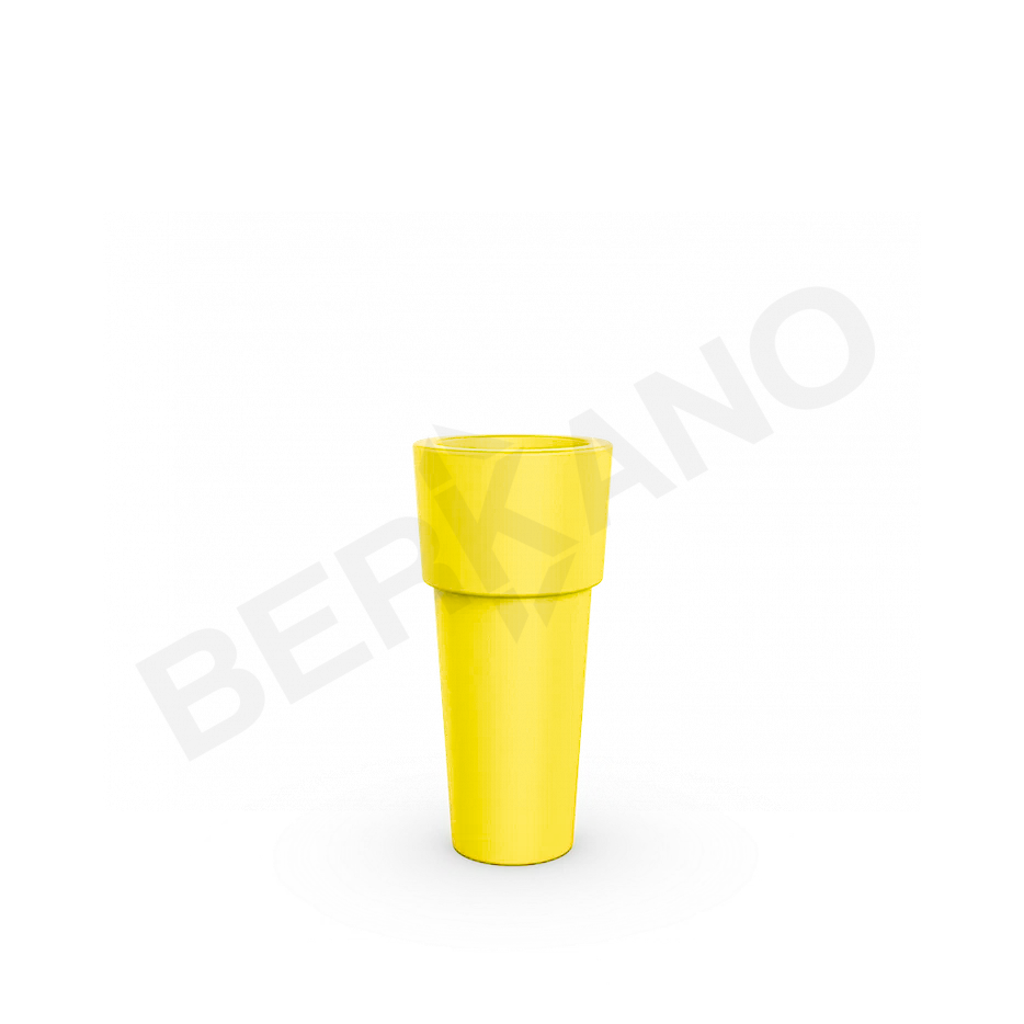 Кашпо Ray 60 DB желтого цвета - фото 1