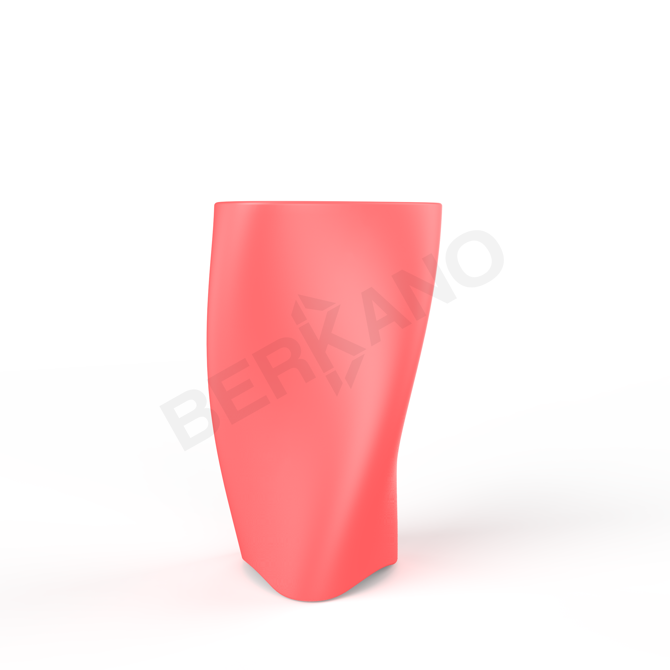 Кашпо Twist 108 красного цвета - фото 1