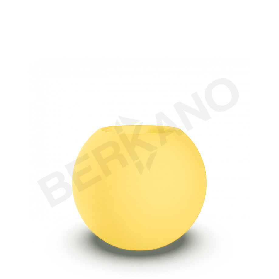 Кашпо Terra 60 желтого цвета - фото 1