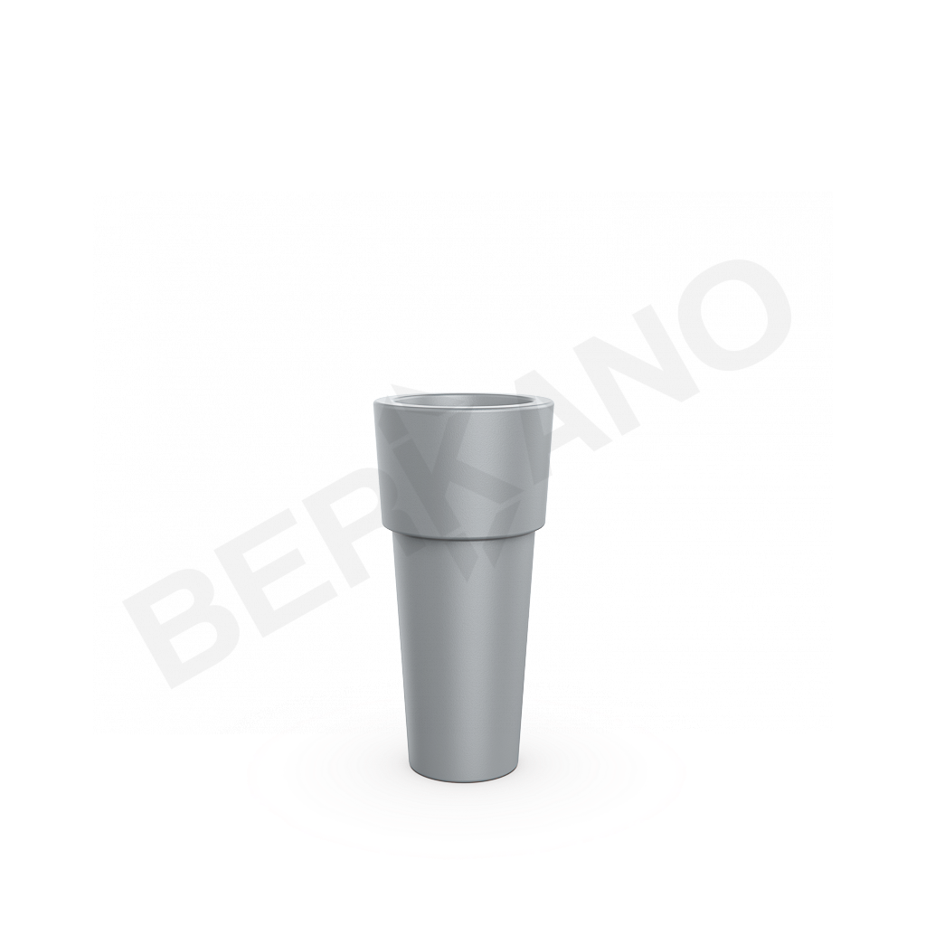 Кашпо Ray 60 DB серого цвета - фото 1