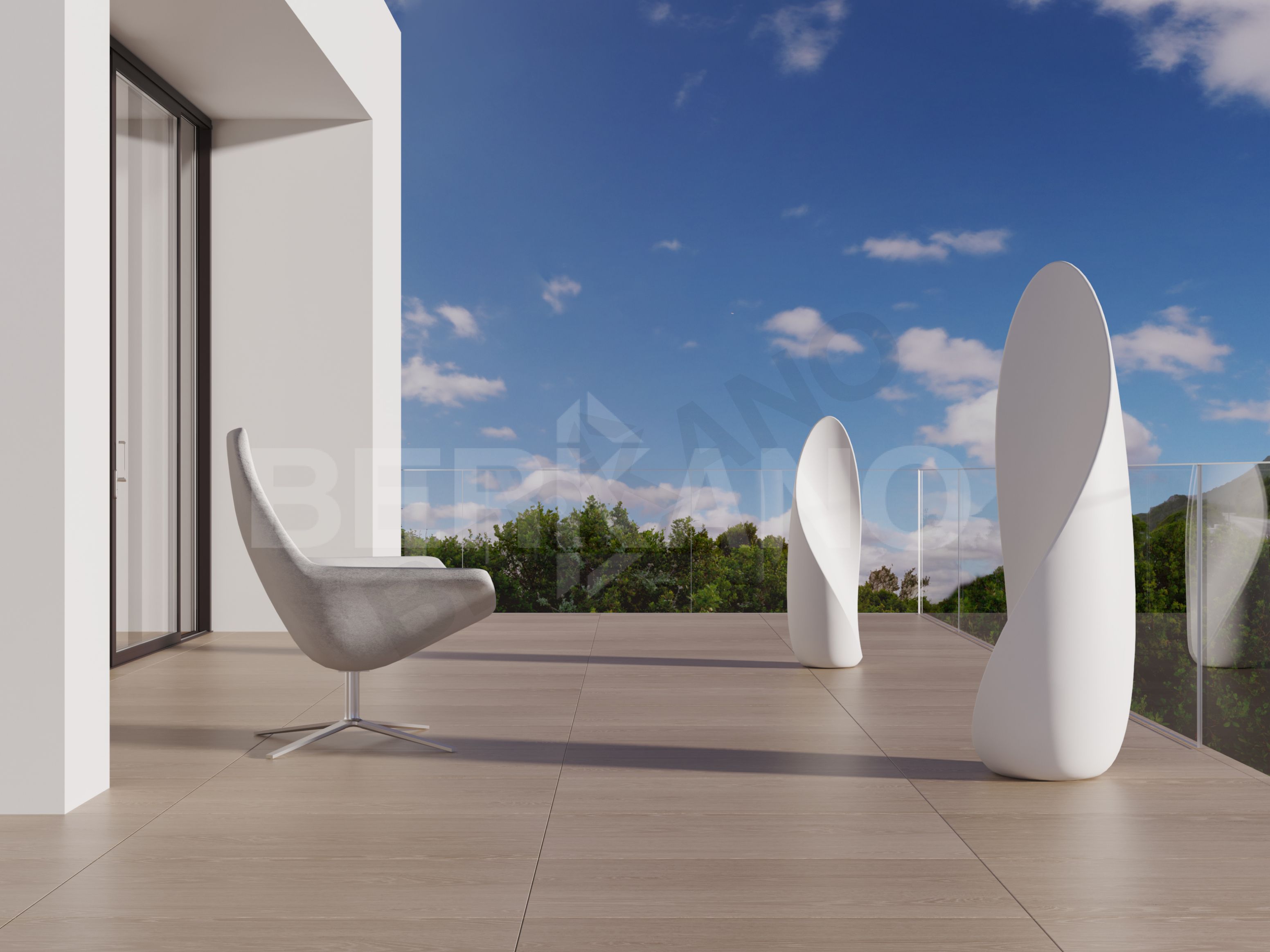 Светильник Petal 115 белого цвета  - фото 3