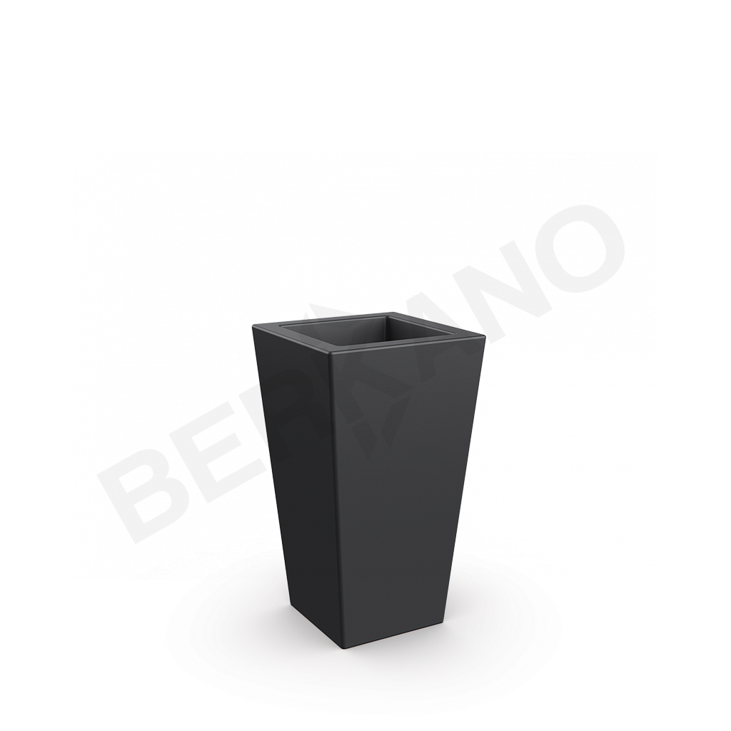 Кашпо Trapezio 70V графитового цвета - фото 1