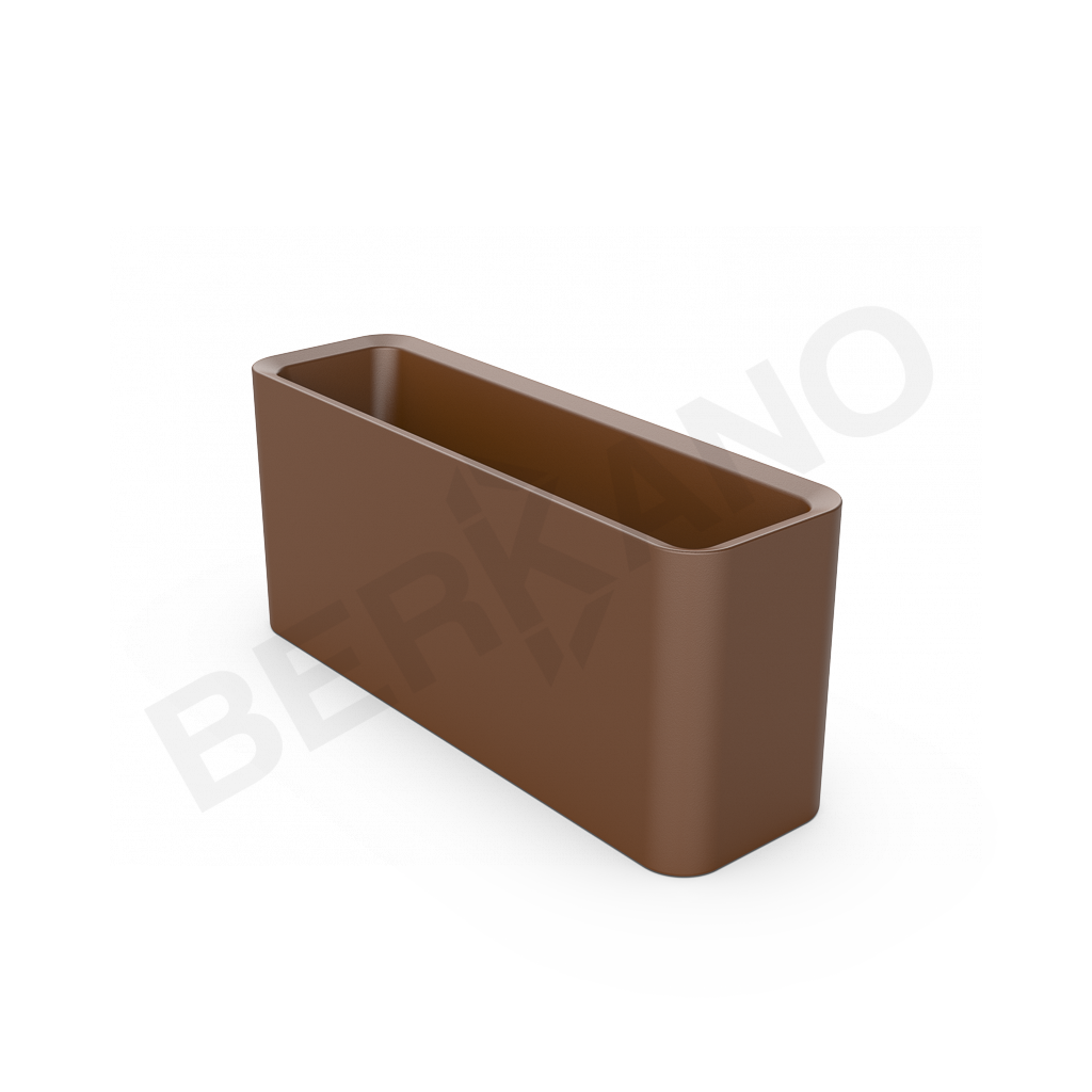 Кашпо Vittorio 40 DB коричневого цвета - фото 1