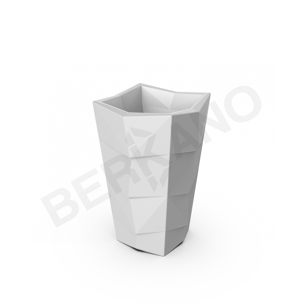 Кашпо Agava 85 DB белого цвета - фото 1