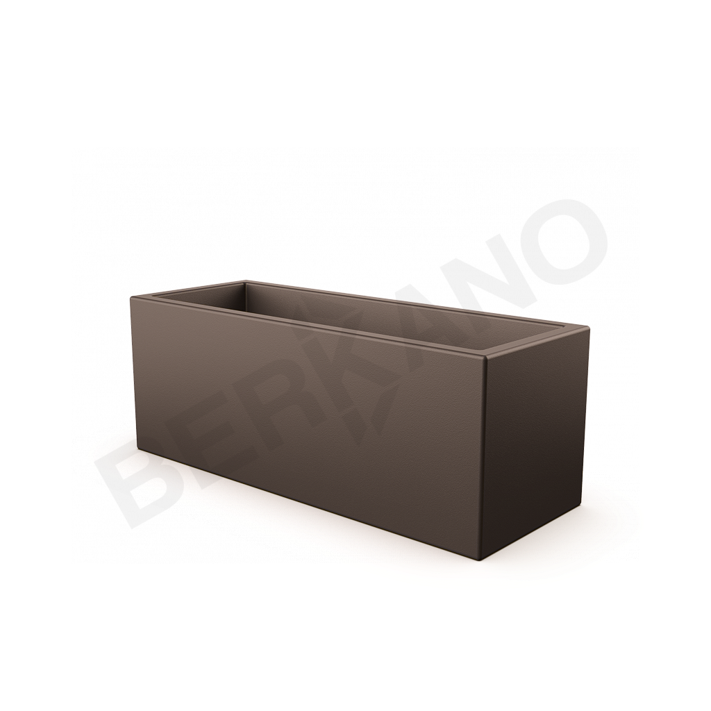 Кашпо Cubric 30*80 DB кофейного цвета - фото 1