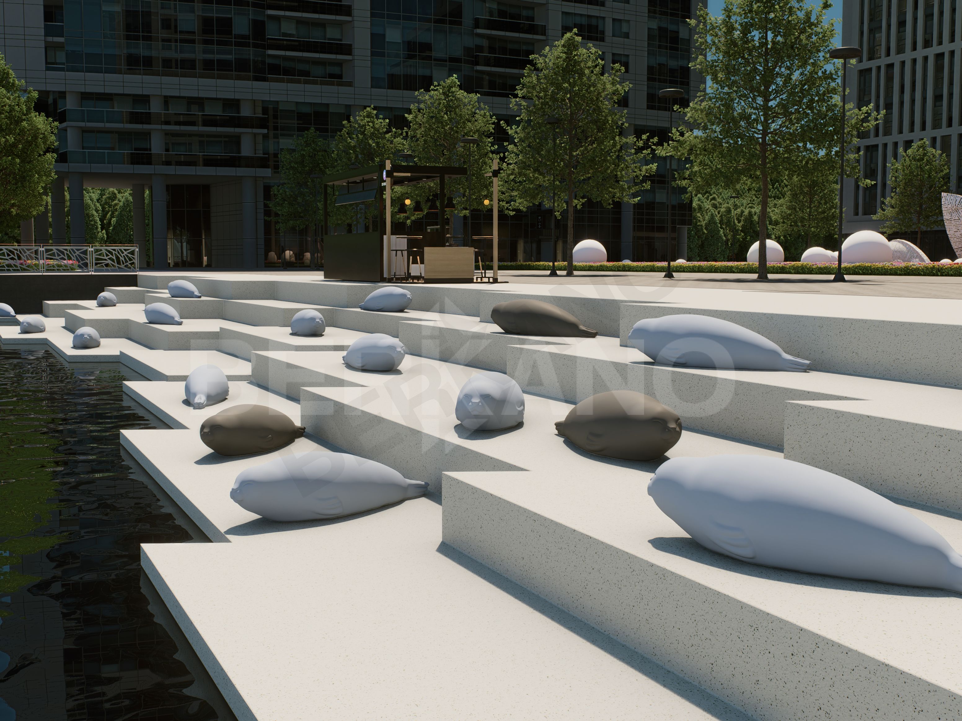 Скамья Oscar бирюзового цвета - фото 2