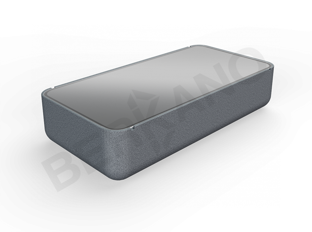 Стол Grace средний со стеклом цвета черный гранит - фото 1