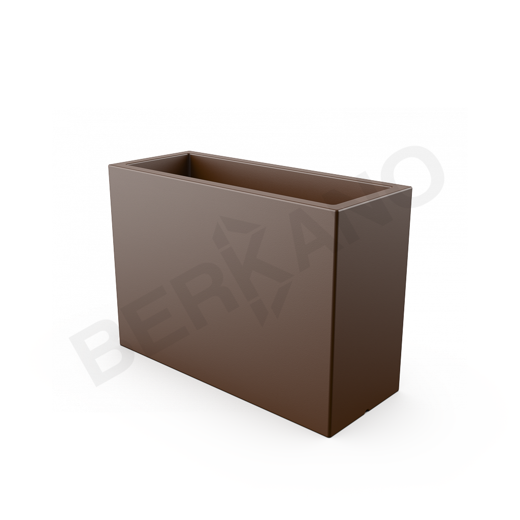Кашпо Cubric 100*70 DB коричневого цвета - фото 1