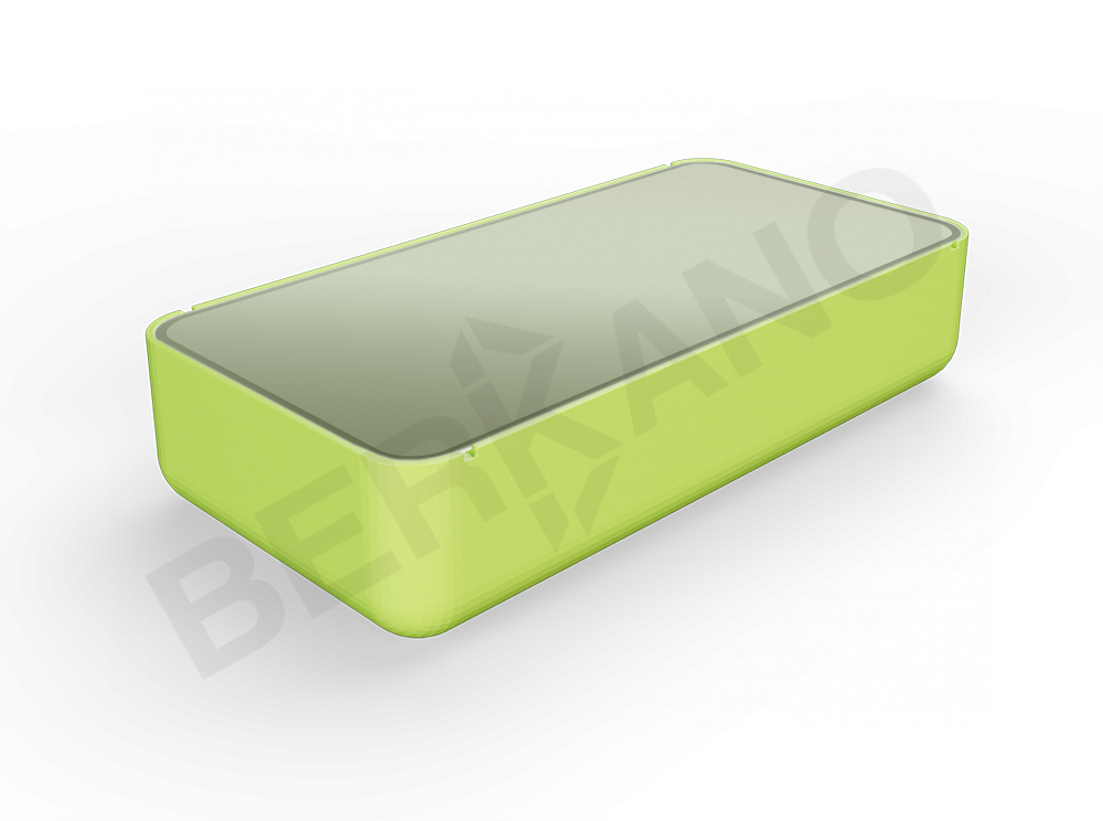 Стол Grace средний со стеклом зеленого цвета - фото 1