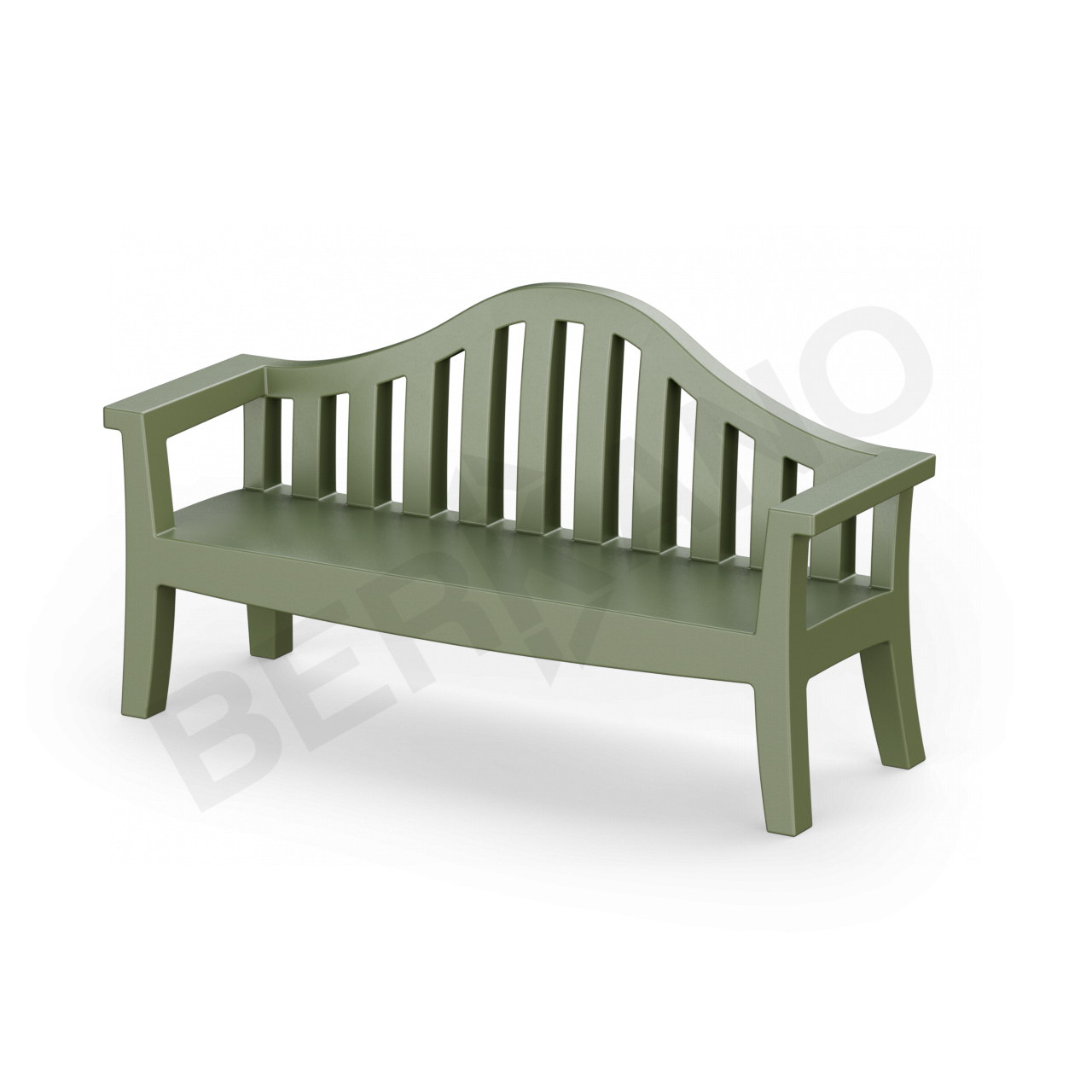 Скамейка Province темно-зеленого цвета - фото 1