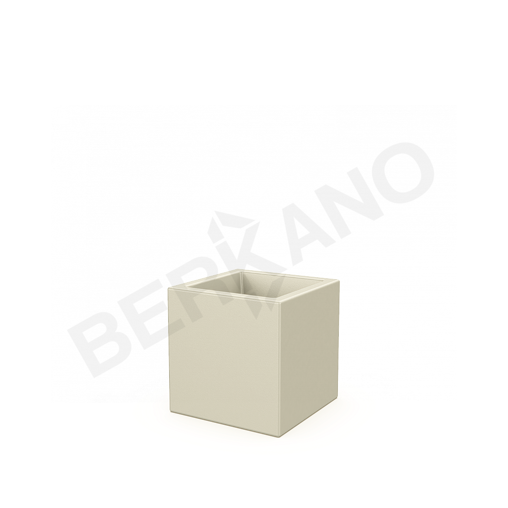 Кашпо Quarter 30 бежевого цвета - фото 1