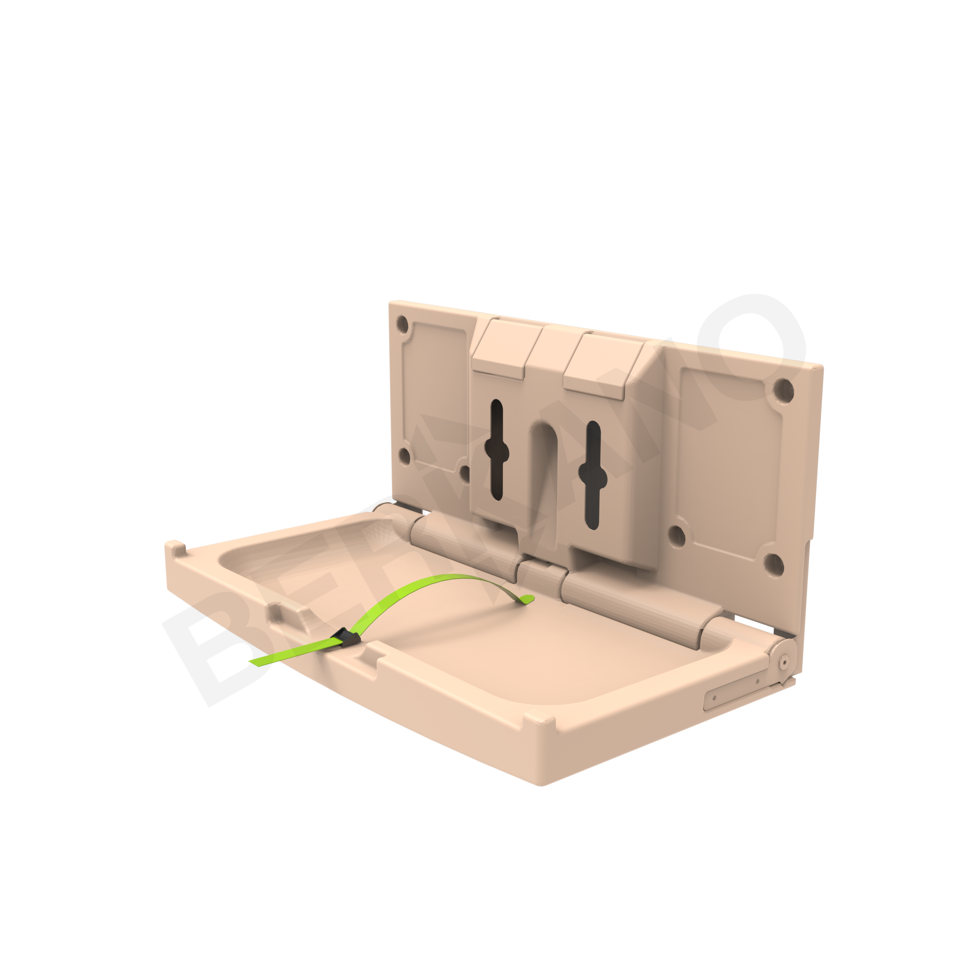 Пеленальный столик горизонтальный BERKANO Kids терракотового цвета - фото 1