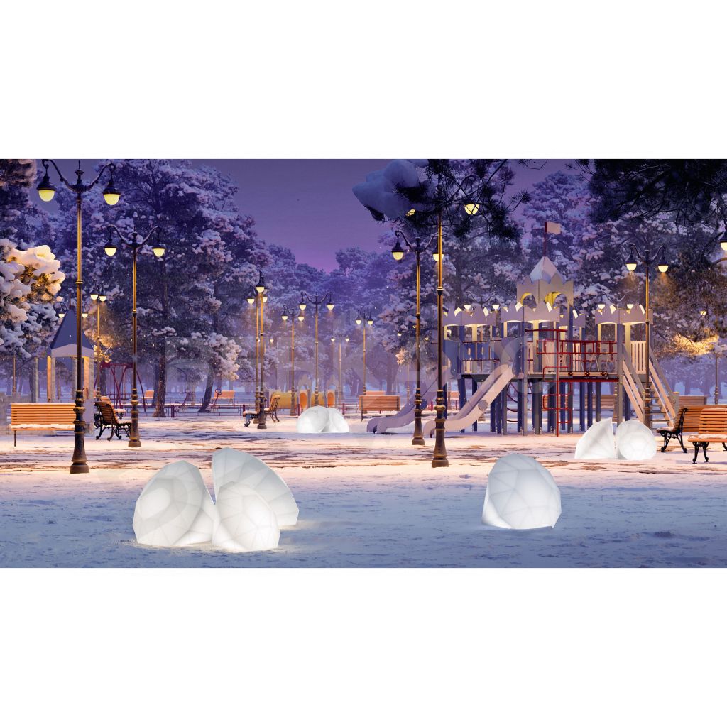 Светильник Diamond 53 белого цвета RGB - фото 3