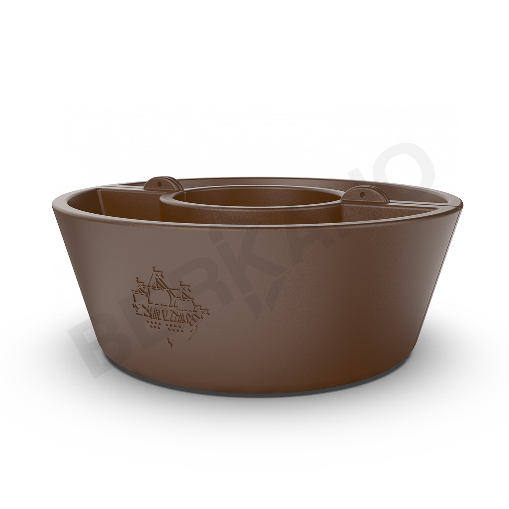 Кашпо Neva 30 коричневого цвета - фото 1