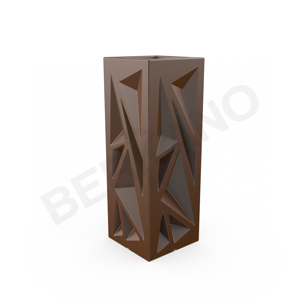 Кашпо Icelandic Vertical DB коричневого цвета - фото 1