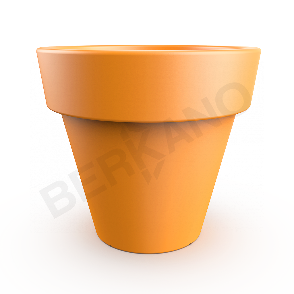 Кашпо classic 190 оранжевого цвета - фото 1