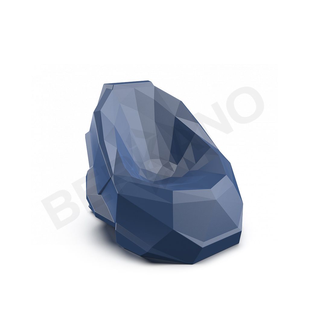 Кресло Skull синего цвета - фото 2