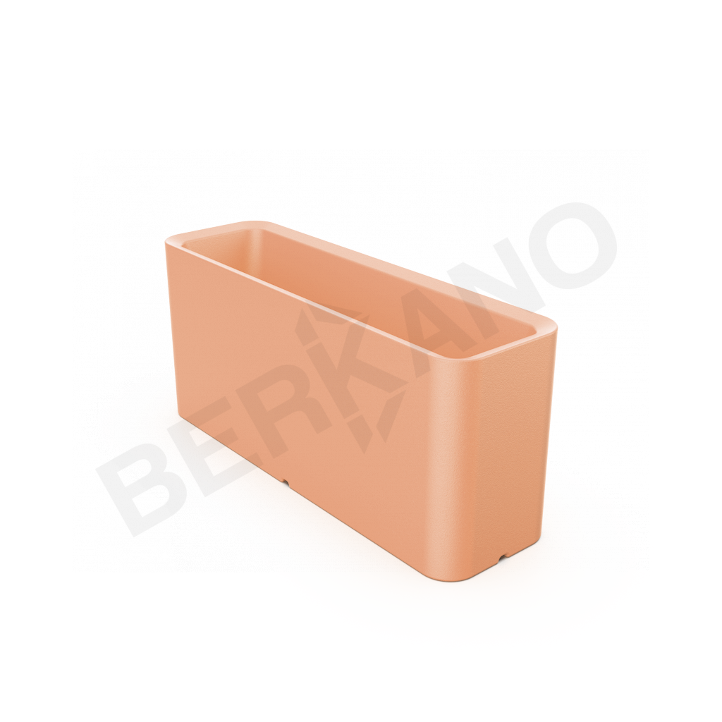 Кашпо Vittorio 40 DB терракотового цвета - фото 1