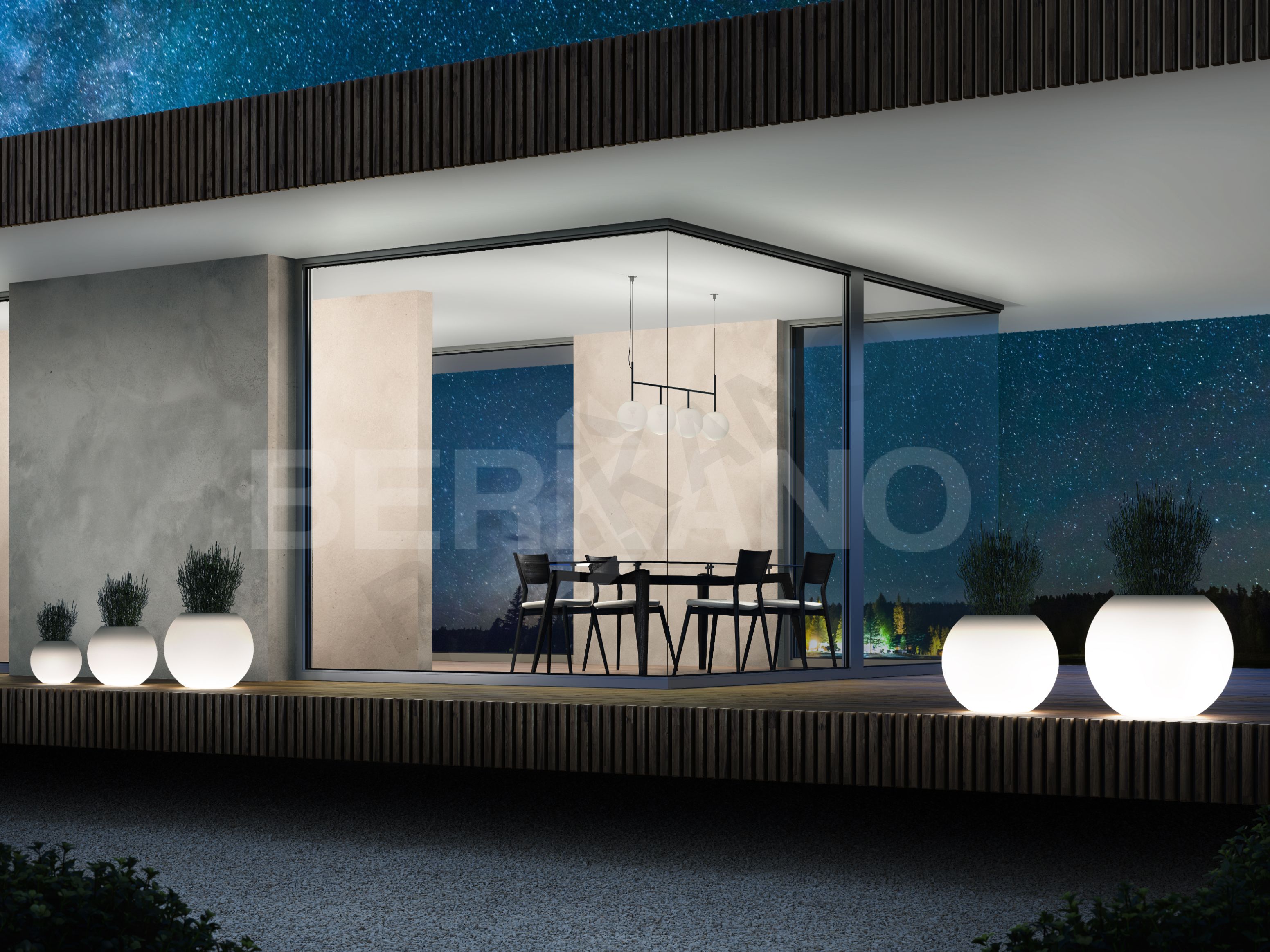 Кашпо Terra 30 темно-зеленого цвета - фото 3