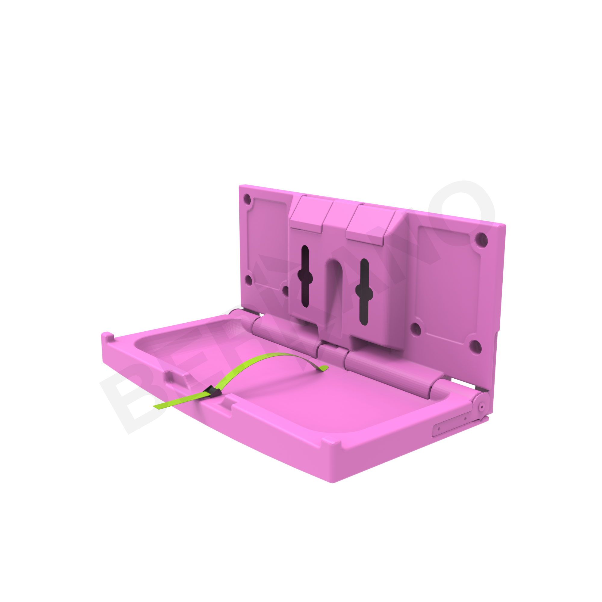 Пеленальный столик горизонтальный BERKANO Kids фиолетового цвета - фото 1