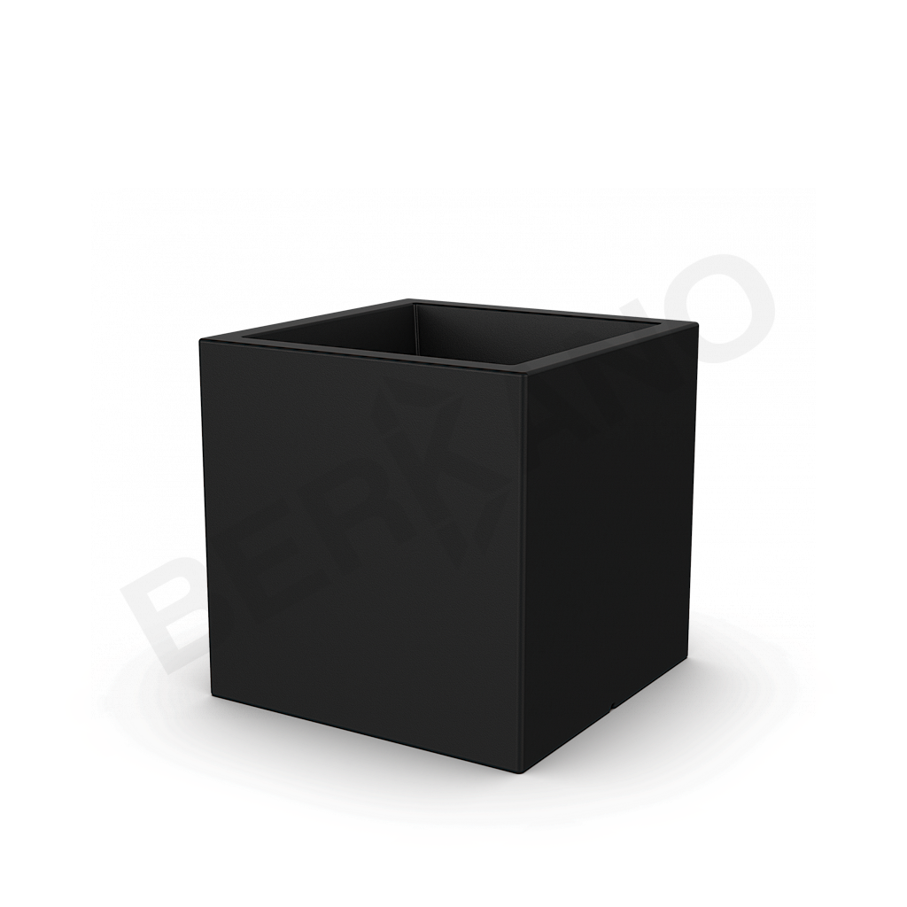 Кашпо Quarter 60 черного цвета - фото 1