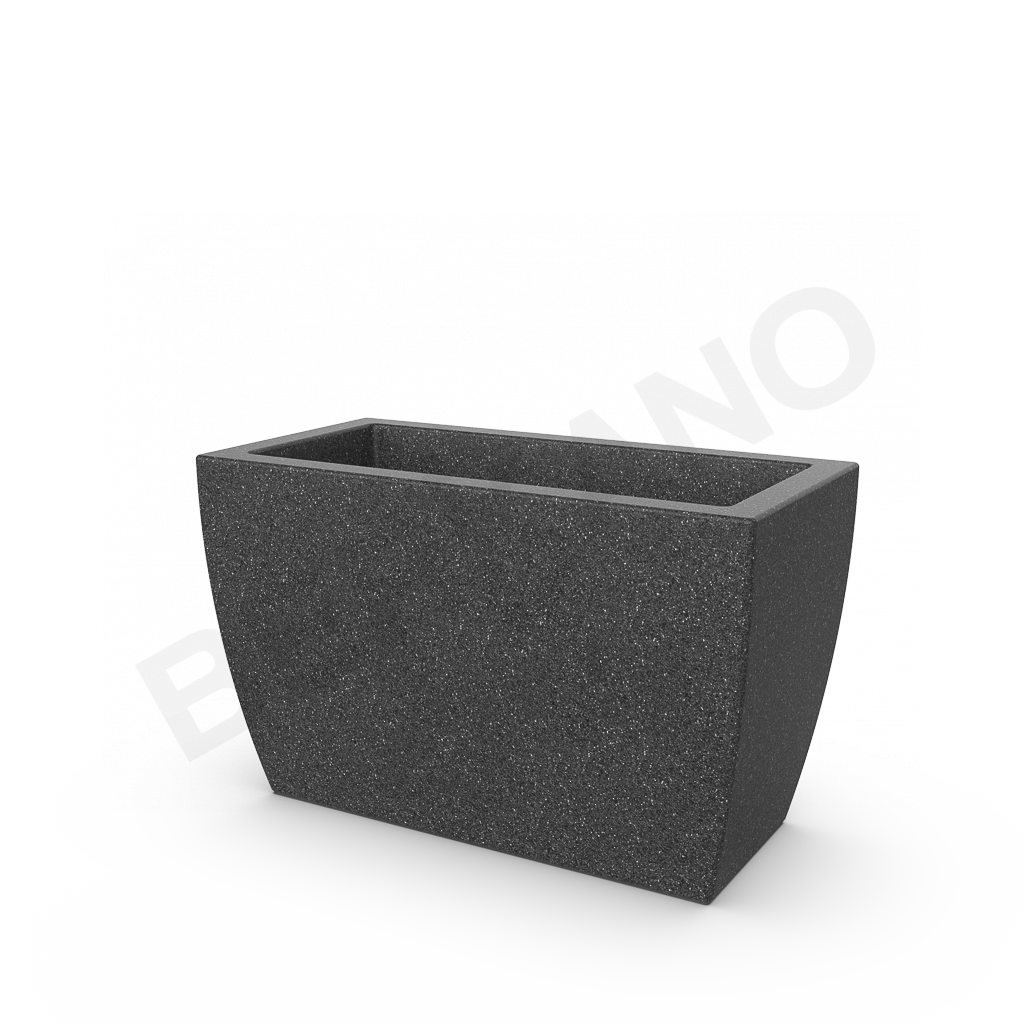 Кашпо Tenero 50H DB цвета черный гранит - фото 1