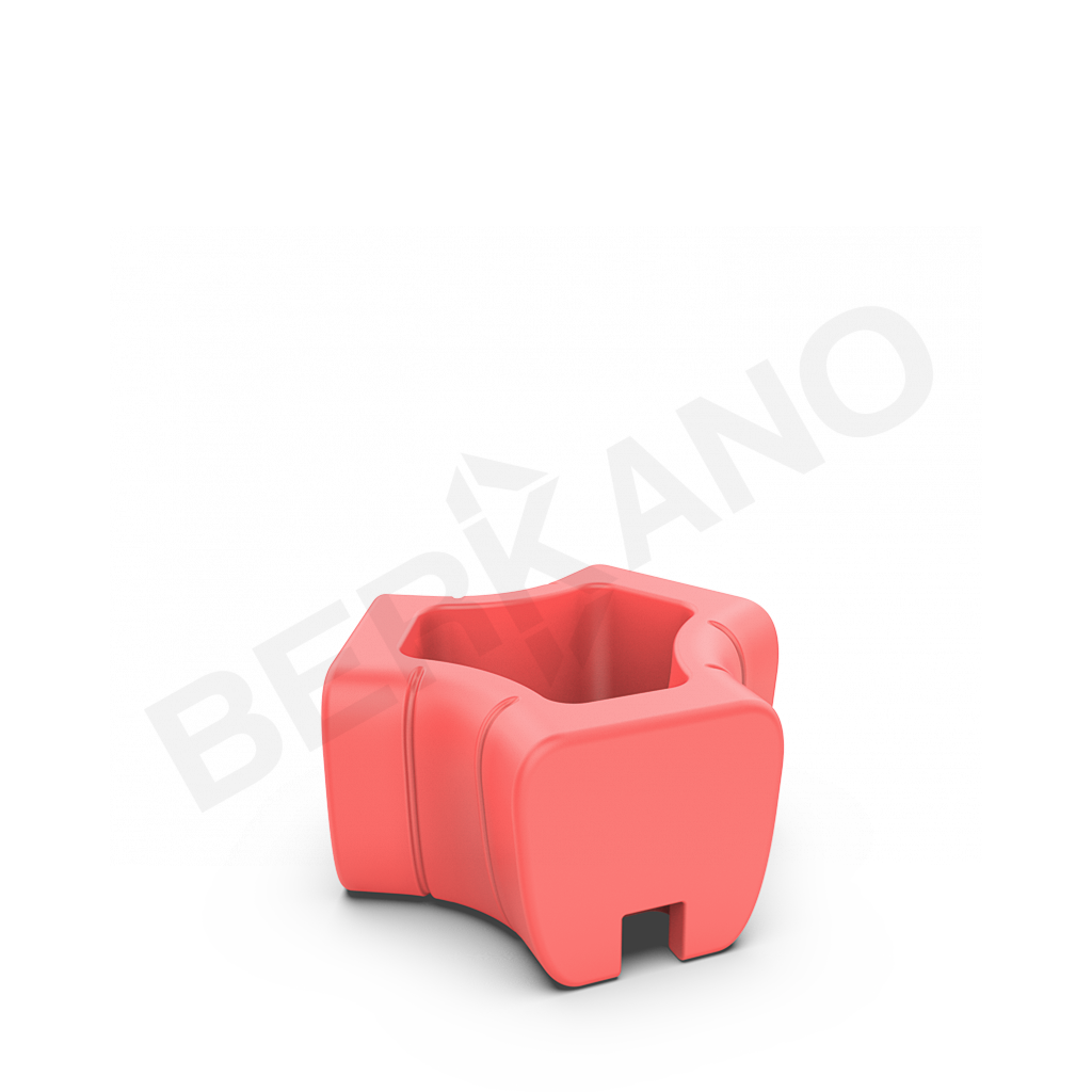 Кашпо-соединитель Y-seat connect DB красного цвета - фото 1
