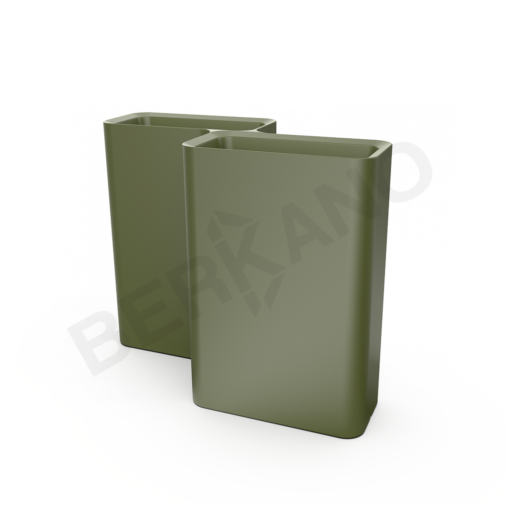 Кашпо Vittorio 80 D темно-зеленого цвета - фото 1