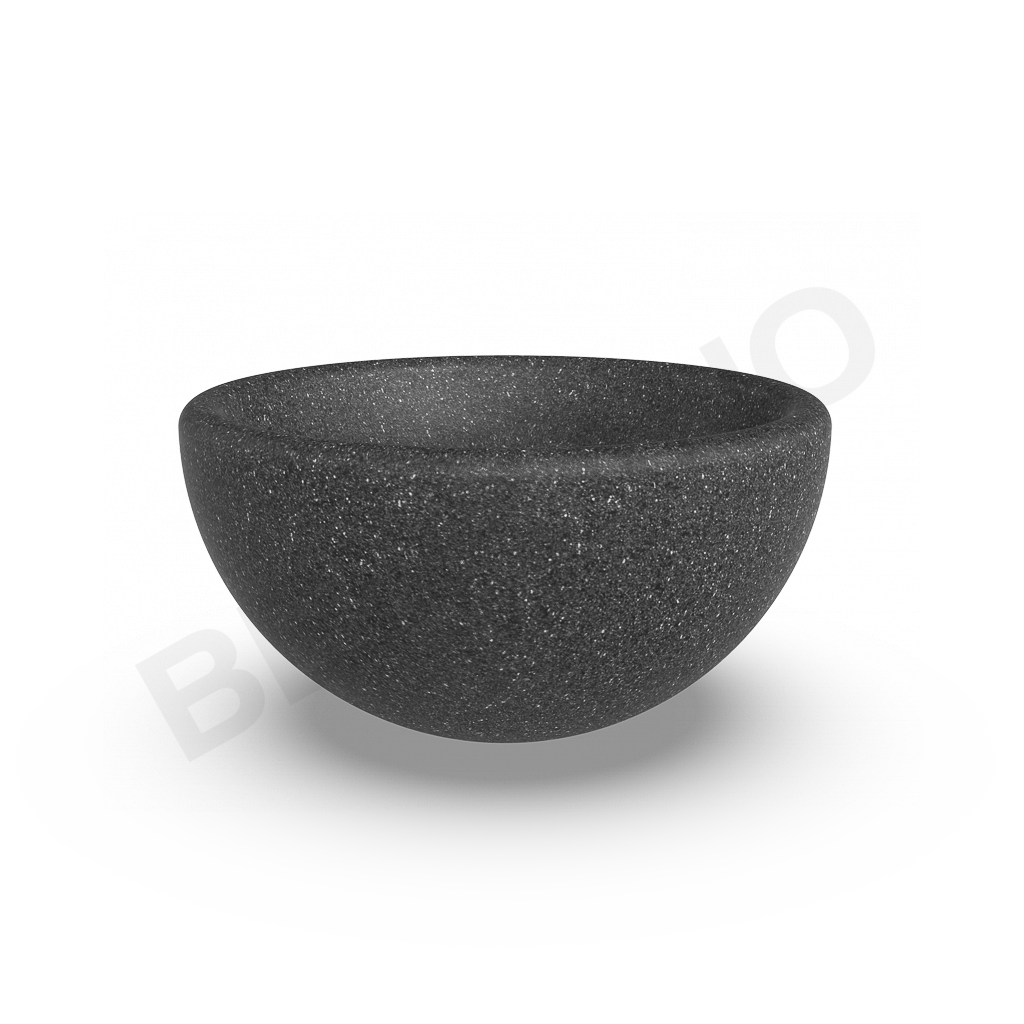 Кашпо Segmento 50 DB цвета черный гранит - фото 1