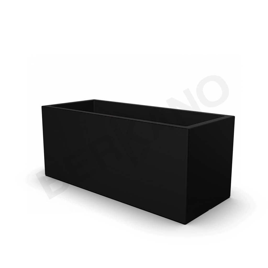 Кашпо Cubric 120*50 черного цвета - фото 1