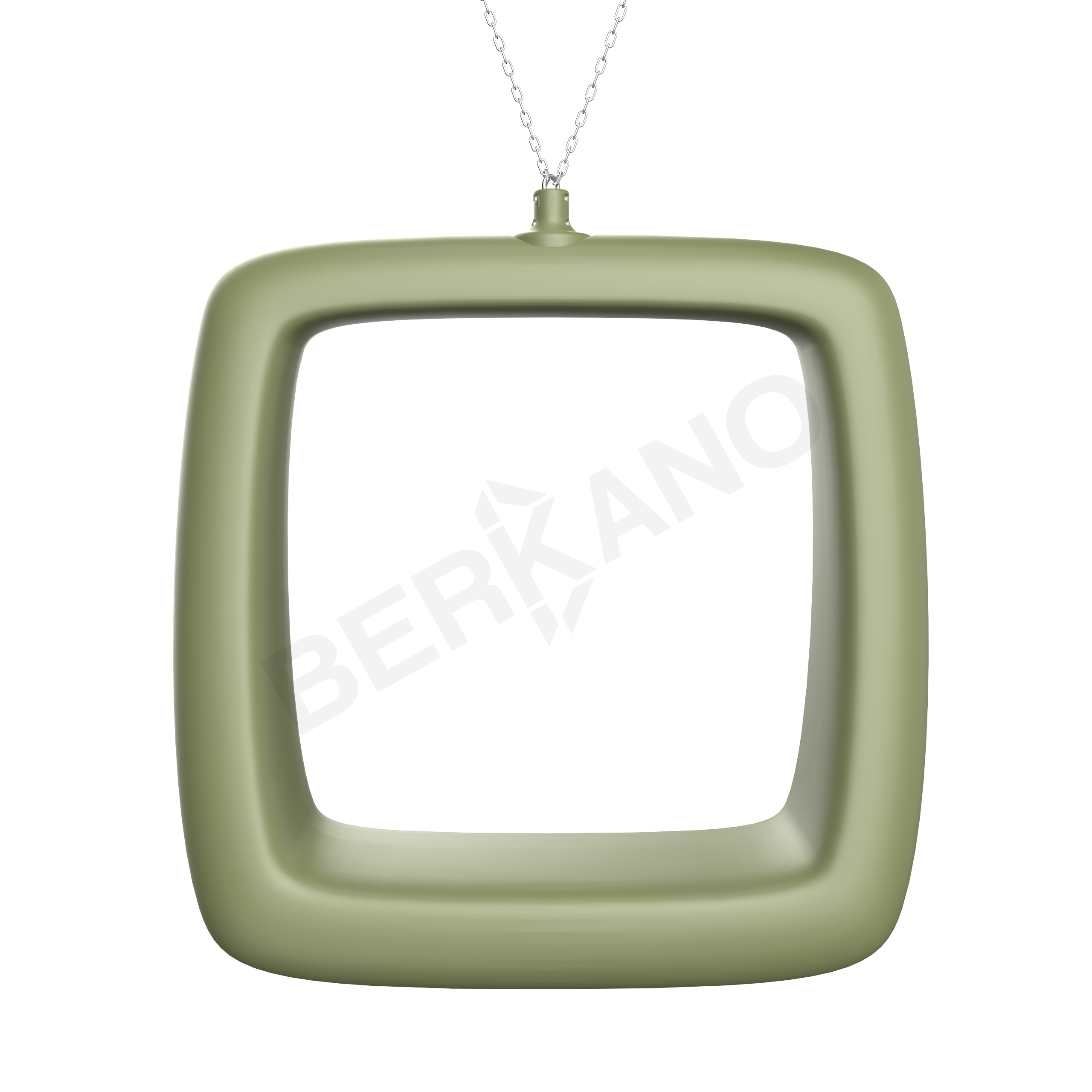 Арт-объект Moon Square темно-зеленого цвета - фото 1