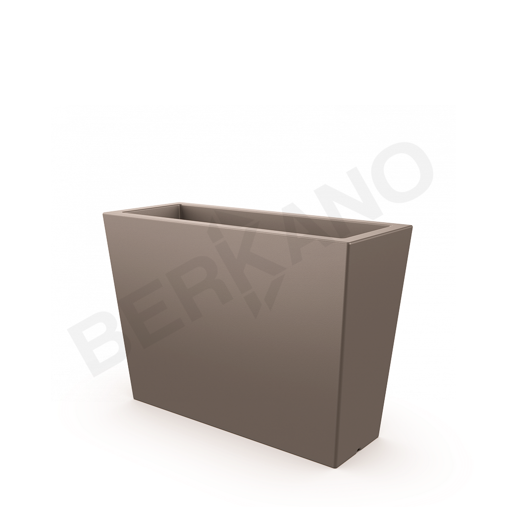 Кашпо Trapezio 70H DB кофейного цвета - фото 1