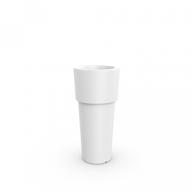 Кашпо Ray 80 белого цвета