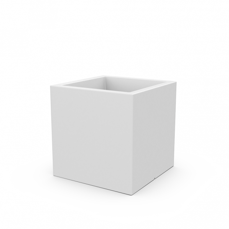 Светящееся кашпо Quarter 60 белого цвета